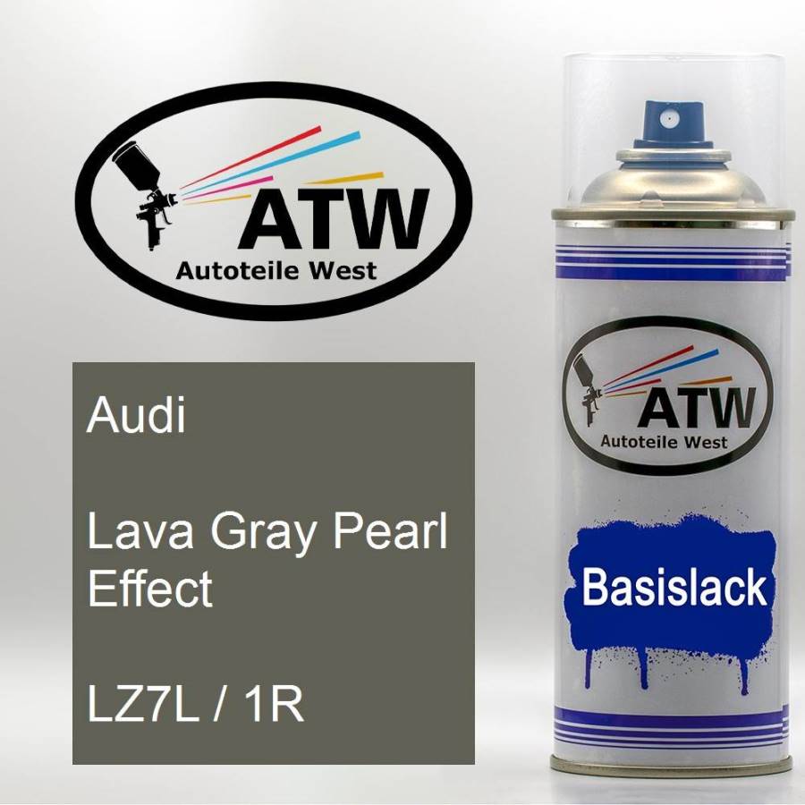 Audi, Lava Gray Pearl Effect, LZ7L / 1R: 400ml Sprühdose, von ATW Autoteile West.